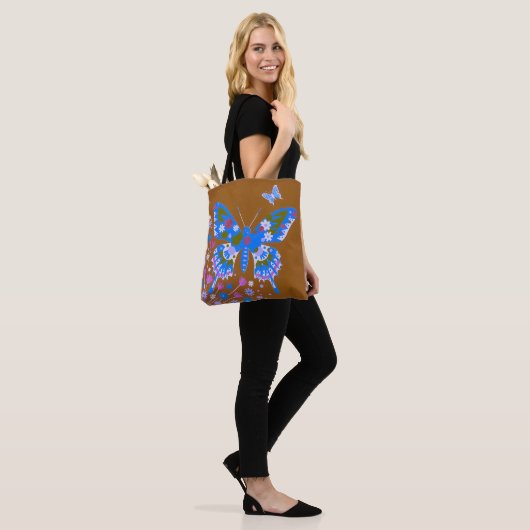 Tote Bag Papillon de Prairie Dorée (Sur le modèle)