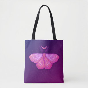 Tote Bag Papillon de sorcière mystique sous la lumière de l