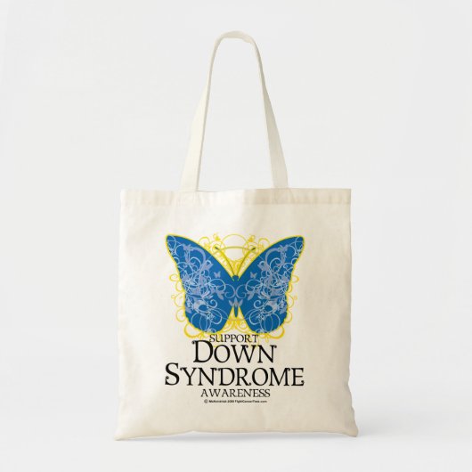 Tote Bag Papillon de syndrome de Down (Devant)