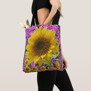 Tote Bag Papillon de tournesol Fourre-tout