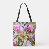 Tote Bag Papillon d'été sur toute impression Fourre-tout Sa (Dos)