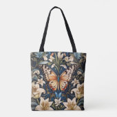 Tote Bag Papillon et Lilies Botanique (Dos)