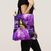 Tote Bag Papillon et Phlox, Ecclésiaste 3:11 (De près)