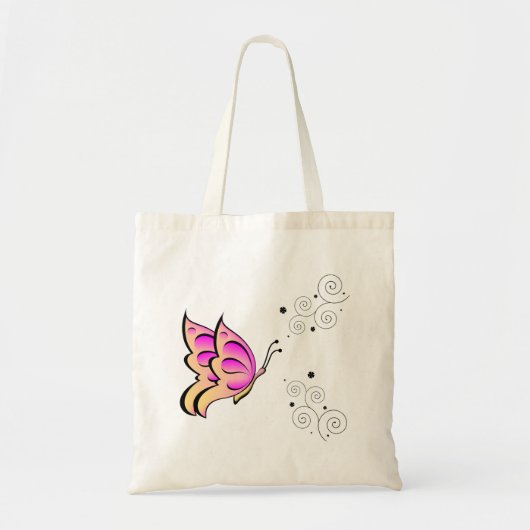 Tote Bag Papillon et volutes (Devant)