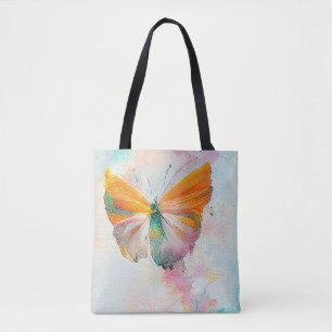 Tote Bag Papillon Faune Animal Nature Aquarelle Art