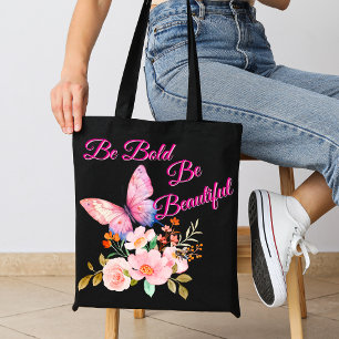 Tote Bag Papillon & Fleurs de la Nature