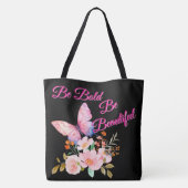 Tote Bag Papillon & Fleurs de la Nature (Dos)