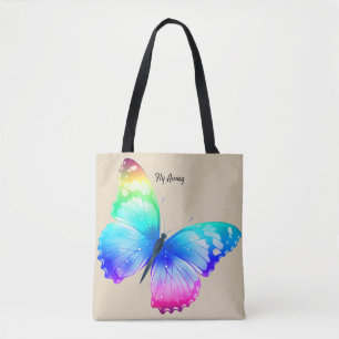 Tote Bag Papillon Housse de marché Fourre-tout Personnalise