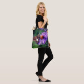 Tote Bag Papillon Lady Peint Sur Fleur Aster Sauvage (Sur le modèle)
