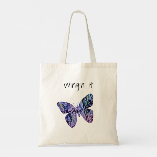 Tote Bag Papillon Lavendar l'aimer (Dos)