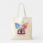 Tote Bag Papillon maltais KiniArt (Dos)