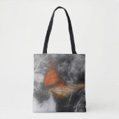 Tote Bag Papillon Monarque En Couleur Partielle (Devant)