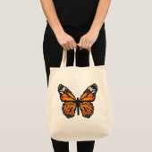 Tote Bag Papillon monarque en polygone (Devant (produit))