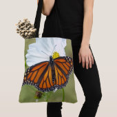 Tote Bag Papillon Monarque sur Cosmos (De près)