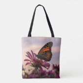 Tote Bag Papillon Monarque sur Fleur (Dos)
