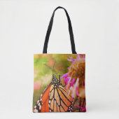 Tote Bag Papillon Monarque Sur L'Art Fleur Gros Plan (Devant)