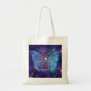 Tote Bag Papillon morpho / Galaxie Mandala