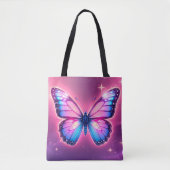 Tote Bag Papillon néon rétro Fourre-tout (Devant)