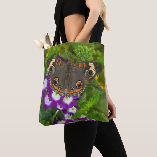 Tote Bag Papillon noir à queue fourchue (De près)