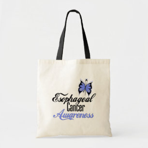 Tote Bag Papillon oesophagien de conscience de Cancer