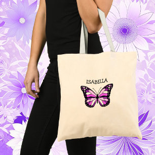 Tote Bag Papillon pourpre personnalisé