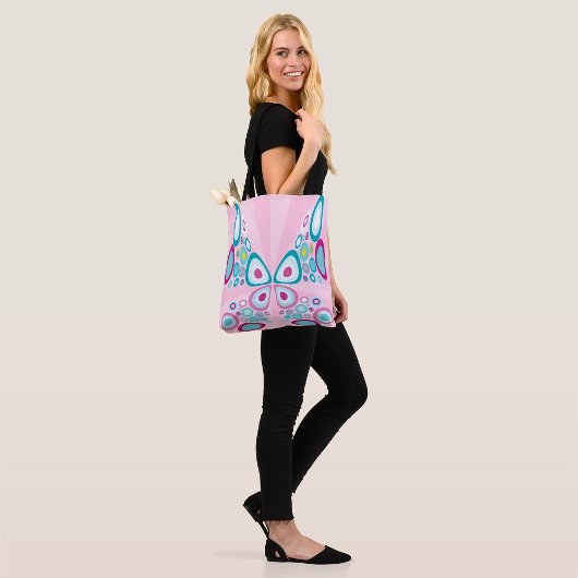 Tote Bag Papillon rétro Abstrait Pop Art