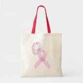 Tote Bag Papillon rose de ruban (Devant)