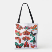 Tote Bag Papillon rouge et papillon vert (Dos)