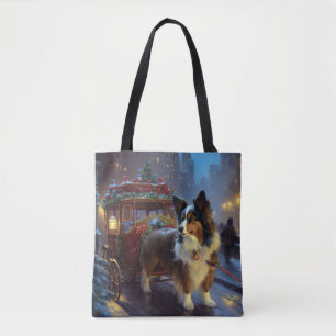 Tote Bag Papillon Saison des Fêtes de Noël