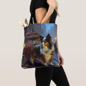 Tote Bag Papillon Saison des Fêtes de Noël (De près)