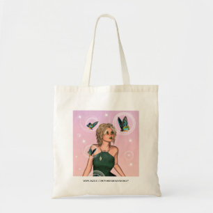 Tote Bag Papillon scintillant Fée Fantaisie Art