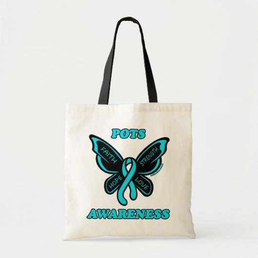Tote Bag Papillon/sensibilisation...POTS (Devant)
