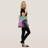 Tote Bag Papillon sur fleur (Sur le modèle)