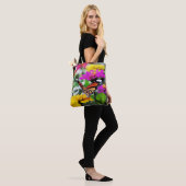 Tote Bag Papillon sur Fleurs (Sur le modèle)