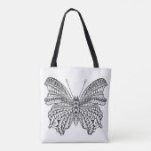 Tote Bag Papillon tropical inspiré 2 (Dos)