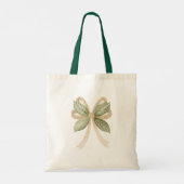 Tote Bag Papillon Vert Crème Brun   (Dos)