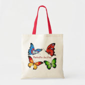 Tote Bag Papillons Animés (Devant)