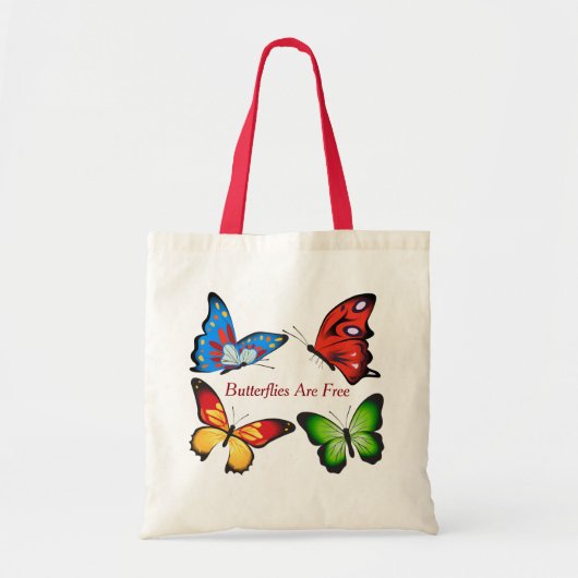 Tote Bag Papillons Animés (Devant)
