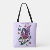 Tote Bag Papillons aux champignons poilus (Dos)