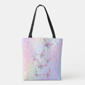 Tote Bag papillons aux couleurs pastel motif (Dos)