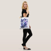 Tote Bag Papillons Blancs Cosmic Sparkle (Sur le modèle)