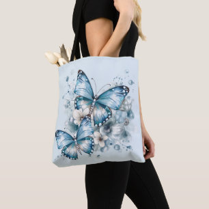 Tote Bag Papillons bleus