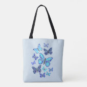 Tote Bag Papillons bleus à points (Dos)