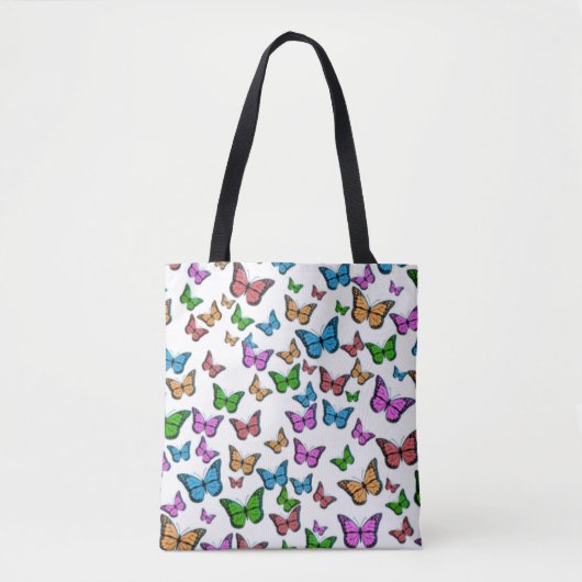 Tote Bag papillons colorés (Devant)