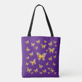 TOTE BAG PAPILLONS COLORÉS ABSTRAITS (Dos)
