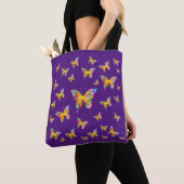 TOTE BAG PAPILLONS COLORÉS ABSTRAITS (De près)