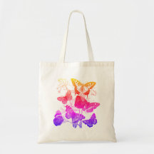 Papillons colorés vintages