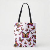Tote Bag Papillons couleur aquarelle (Devant)