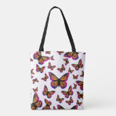 Tote Bag Papillons couleur aquarelle (Dos)
