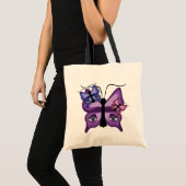 Tote Bag Papillons d'observation colorés (Devant (produit))